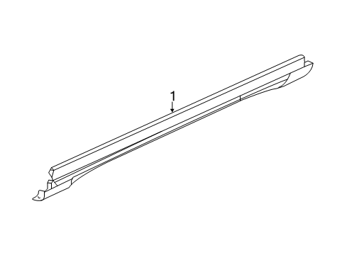 2017 Jeep Cherokee Exterior Trim - Pillars, Rocker & Floor CLADDING-SILL Diagram for 1YW39RXFAF