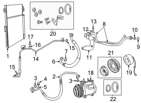 2011 Dodge Durango Switches & Sensors Line-A/C Discharge Diagram for 55038018AC