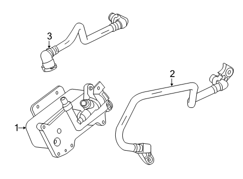 2014 BMW 528i Trans Oil Cooler Transmission Oil Cooler Diagram for 17217638582