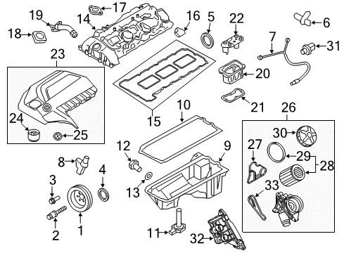 2012 BMW 335i Powertrain Control Oxygen Sensor Diagram for 11787601911