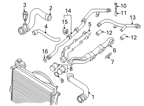 2000 BMW M5 Powertrain Control Cable Holder Diagram for 61138353135