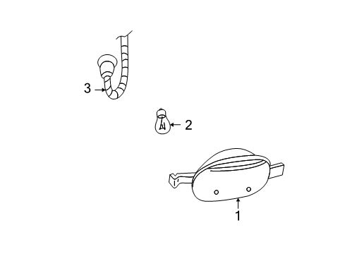 2004 GMC Envoy XUV Corner Lamps Cornering Lamp Diagram for 15937713