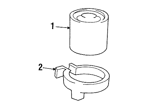 1993 Chevrolet Lumina Emission Components Kit, Air Injection Pump W/Spacer Divider U Diagram for 12509300