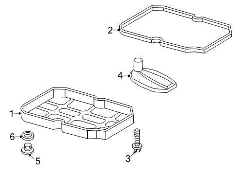 2003 Dodge Sprinter 3500 Automatic Transmission Pan-Transmission Oil Diagram for 52108326AA