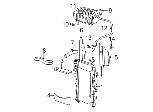 2004 Jeep Liberty Radiator & Components Bottle-PRESSURIZED COOLANT Diagram for 52079788AE