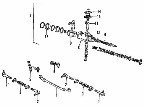 2000 Chevrolet C2500 P/S Pump & Hoses, Steering Gear & Linkage Power Steering Pump Diagram for 26069036