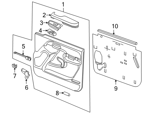 2006 Cadillac Escalade ESV Heated Seats Switch Asm-Rear Seat Heater Diagram for 15134642