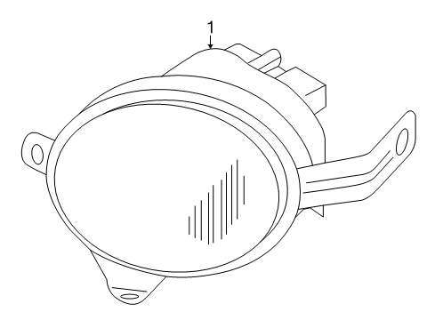 2001 Nissan Quest Fog Lamps Lamp Assembly-Fog, RH Diagram for 26150-2Z300