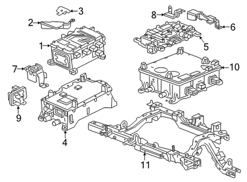 2022 Chevrolet Bolt EUV Electrical Components MODULE ASM-DRV MOT PWR INV ECCN=3A999.A Diagram for 24043524