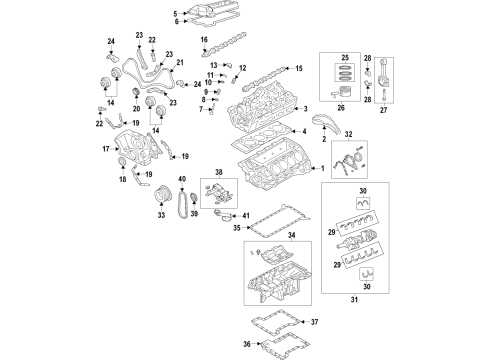2019 BMW 650i Gran Coupe Engine Parts, Mounts, Cylinder Head & Valves, Camshaft & Timing, Variable Valve Timing, Oil Cooler, Oil Pan, Oil Pump, Balance Shafts, Crankshaft & Bearings, Pistons, Rings & Bearings Vibration Damper Diagram for 11237570263