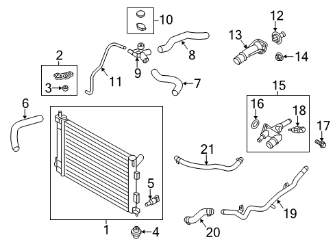 2013 Hyundai Elantra GT Powertrain Control Engine Control Module Unit Diagram for 39103-2EGA3