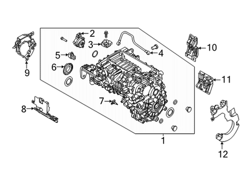 2022 Hyundai Ioniq 5 Electrical Components COVER-MOTOR SOUND AB Diagram for 365441XAA0