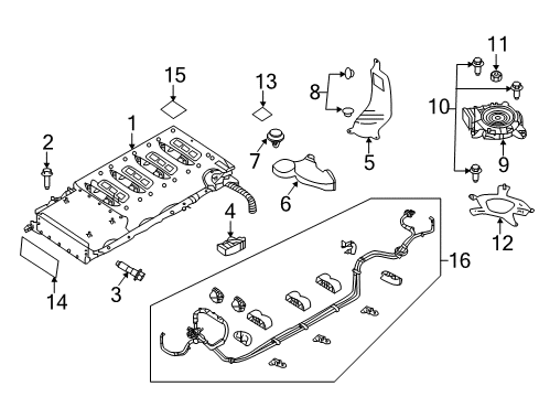 2017 Nissan Rogue Battery Cable Assy-Battery Earth Diagram for 24080-6FL0B