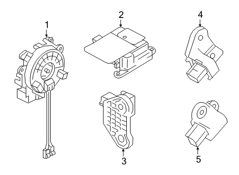 2020 Infiniti QX50 Air Bag Components Sensor Assembly-Side Air Bag Diagram for K8830-5NA0A