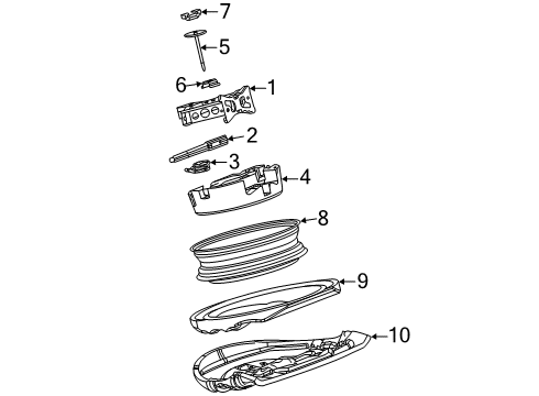 2022 Cadillac XT6 Jack & Components Wrench Diagram for 84934739