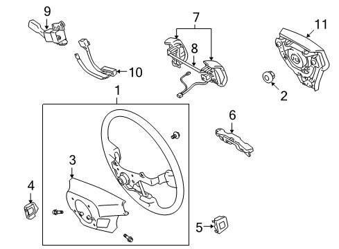 2010 Lexus GS450h Cruise Control System Computer Assy, Distance Control Diagram for 88240-30472