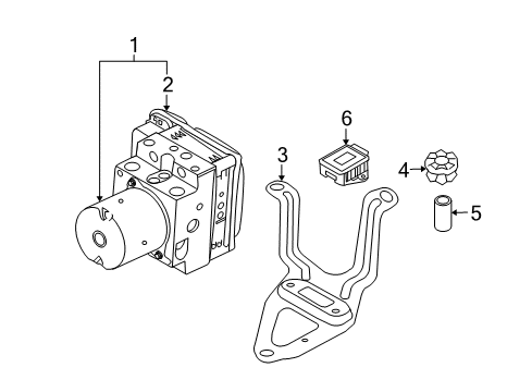 2019 BMW X6 Anti-Lock Brakes Steering Angle Sensor Diagram for 34506860742
