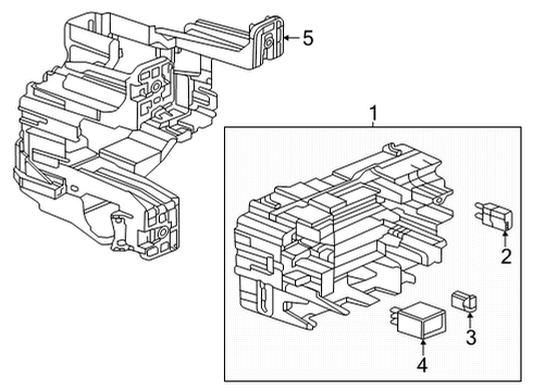 2022 Cadillac CT4 Fuse & Relay Fuse & Relay Box Diagram for 85131693