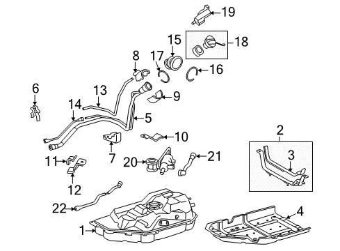 2015 Lexus RX450h Fuel Supply Band Sub-Assy, Fuel Tank, NO.1 LH Diagram for 77602-48080