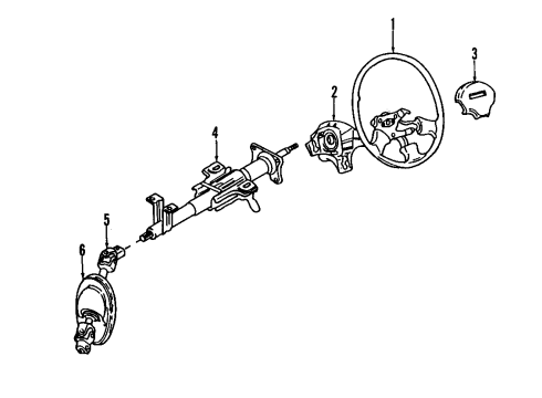 2001 Hyundai XG300 Steering Column & Wheel, Steering Gear & Linkage Column & Shaft Assembly-Steering Diagram for 56300-39400