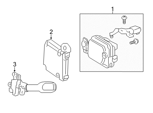 2018 Toyota RAV4 Cruise Control System Module Diagram for 88150-42021