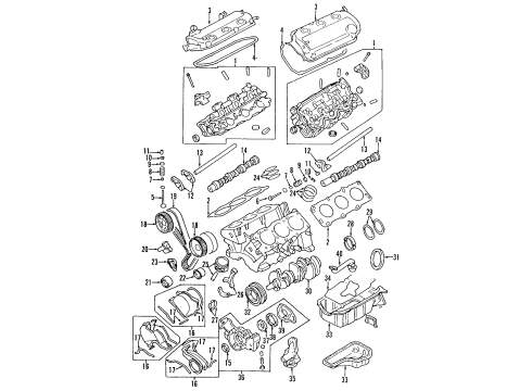 1995 Mitsubishi Montero Powertrain Control Sensor-COOLANT Temperature Diagram for MD177572