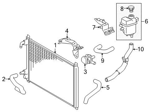 2018 Lexus GS300 Intercooler Tank Assembly, INTERCOOL Diagram for 16640-36031