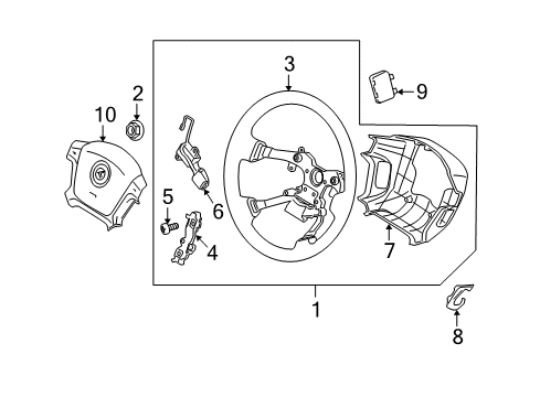 2007 Kia Spectra5 Cruise Control System ACTUATOR Assembly-Cruise Diagram for 964002F000