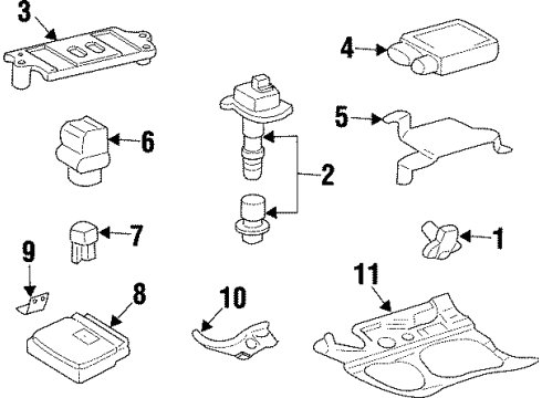 1994 Toyota Supra Ignition System IGNITER Assembly Diagram for 89620-24080