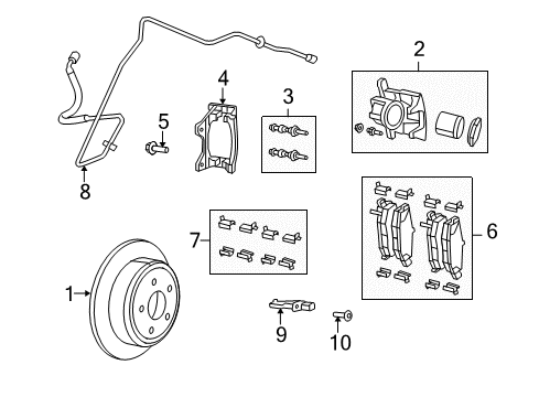 2011 Dodge Nitro Brake Components TUBE/HOSE-Brake Diagram for 52109855AG