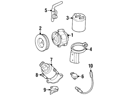 1994 Chevrolet C3500 EGR System Oxygen Sensor Diagram for 19178938