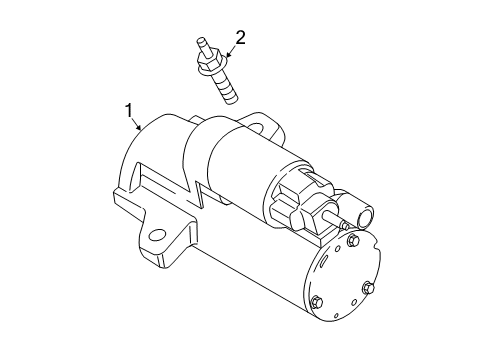 2022 Lincoln Nautilus Starter Starter Diagram for K2GZ-11002-G