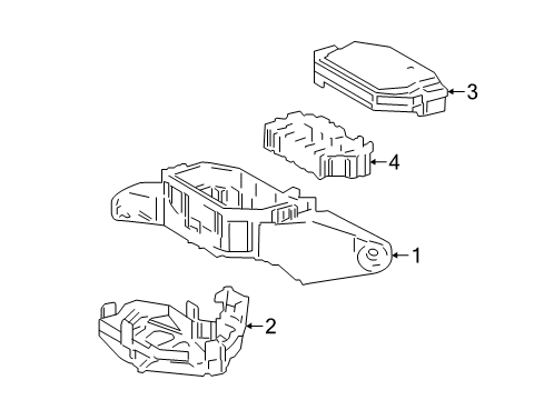 2018 Toyota C-HR Fuse & Relay Relay Box Diagram for 82660-F4060