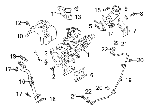 2018 Mitsubishi Eclipse Cross Turbocharger Washer-GEARSHIFT Control Link Diagram for MF450005