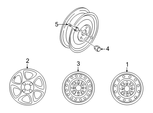 2000 Nissan Altima Wheels Aluminum Wheel Diagram for 40300-1Z500