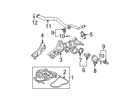 2014 Honda Ridgeline Powertrain Control Pipe, Connecting Diagram for 19505-R70-A00