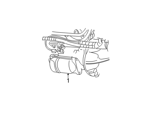 2004 Dodge Caravan Starter Engine Starter Diagram for 4686045AE