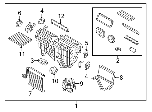 2017 Lincoln Continental Auxiliary Heater & A/C Heater & AC Control Diagram for GD9Z-19980-B