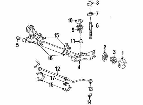 1985 Buick Skylark Rear Brakes Wheel Cylinder Diagram for 19175861