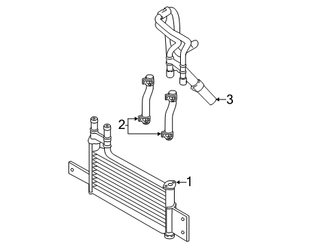 2011 Hyundai Genesis Oil Cooler Hose Assembly-Oil Cooling Diagram for 25420-3M200