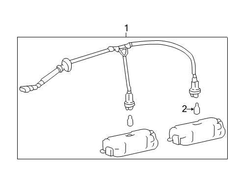 2000 Hyundai Sonata License Lamps Lamp Assembly-License Plate Diagram for 92501-38000