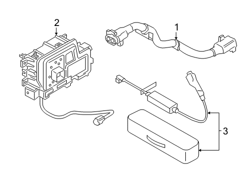2020 Hyundai Kona Electric Wiring Harness Junction Box Assembly-High Voltage Diagram for 91958-K4101