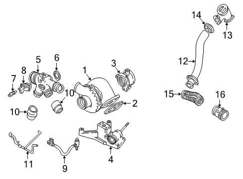 2000 Ford Excursion Turbocharger Solenoid Diagram for F81Z-6C673-AA