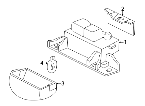 2006 Acura RSX Bulbs Lens Diagram for 34101-S2K-003