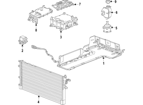 2020 Chevrolet Bolt EV Automatic Transmission Control Unit Diagram for 24041599