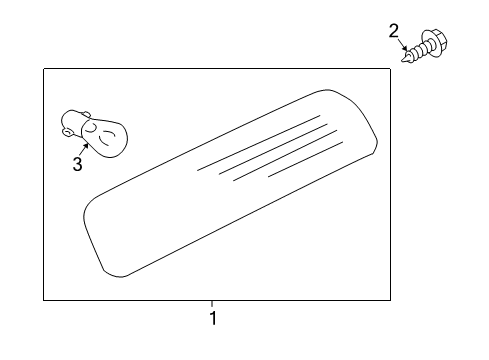 2011 Lincoln Navigator Bulbs High Mount Lamp Screw Diagram for -W707496-S437