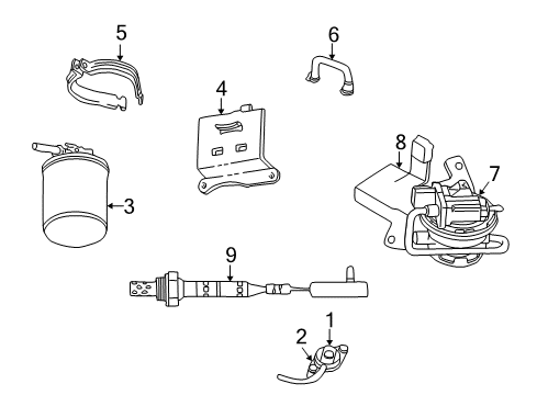 1995 Dodge B3500 Emission Components Valve-EGR Diagram for 4287784