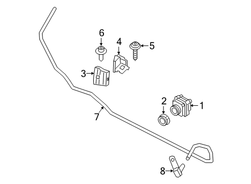 2021 BMW 840i Electrical Components COVER PANEL CAMERA Diagram for 51137418992