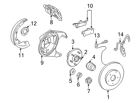 1999 Chrysler 300M Anti-Lock Brakes Sensor-Anti-Lock Brakes Diagram for 4779051AB