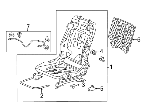 2011 Honda CR-Z Tracks & Components Board, Protect Diagram for 81239-SZT-G01